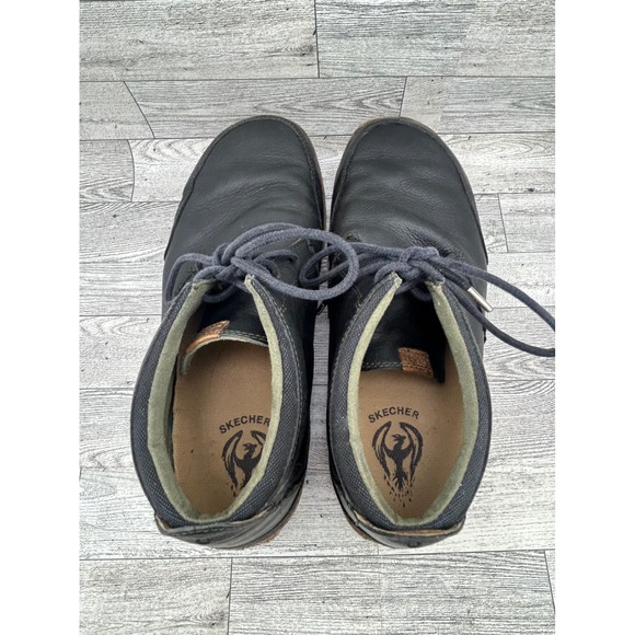 Olukai Kamuela Mens Black‎ Leather Chukka Boots Size 11 10131-4033 main image 12